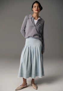Reece Denim Skirt - Light Wash