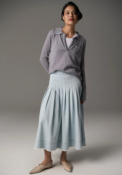 Reece Denim Skirt - Light Wash