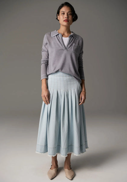 Reece Denim Skirt - Light Wash