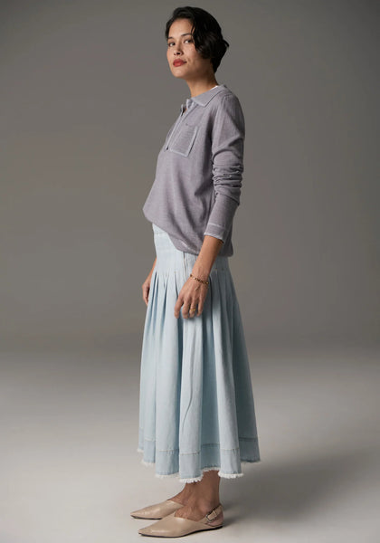 Reece Denim Skirt - Light Wash
