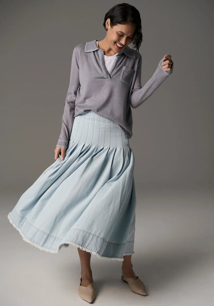 Reece Denim Skirt - Light Wash
