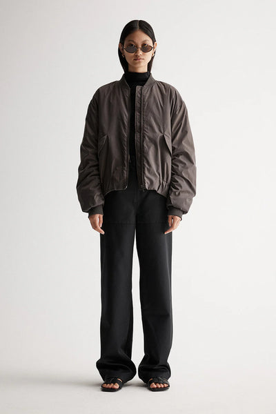 Josie Bomber Jacket - Dark Pewter