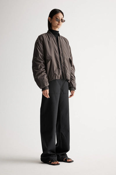 Josie Bomber Jacket - Dark Pewter