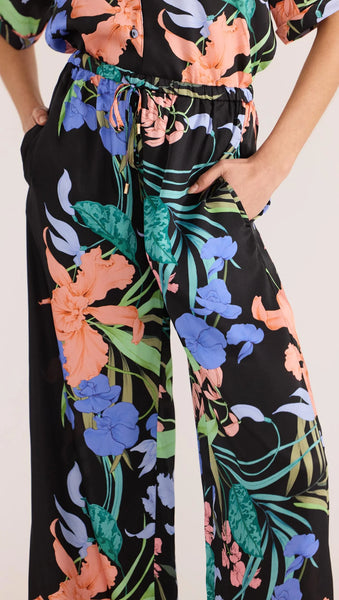Ravina Drawstring Pant - Floral