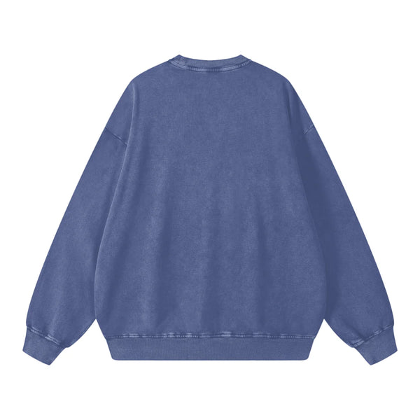 Mermaid La Sirene Crew Neck Sweater - Jeans Blue Snow Wash