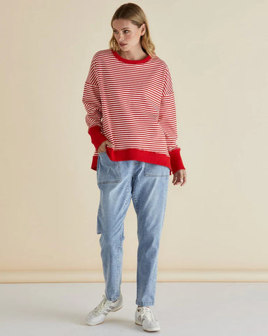 Cove Sweat - Red Stripe - PRE ORDER