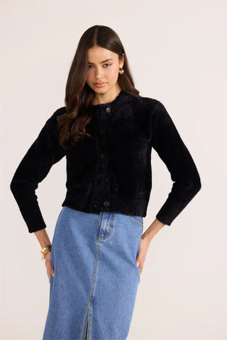 Rowan Fluffy Cardi - Black