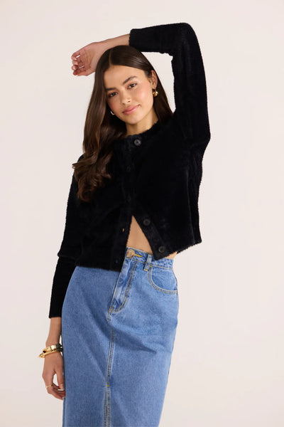 Rowan Fluffy Cardi - Black
