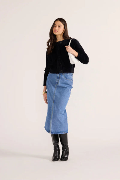 Rowan Fluffy Cardi - Black