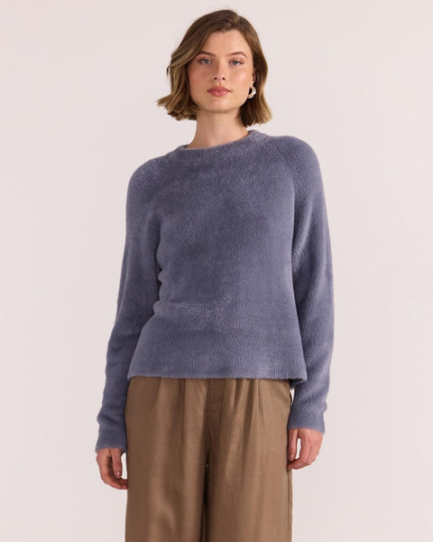 Celina Cozy Jumper - Steel/Blue