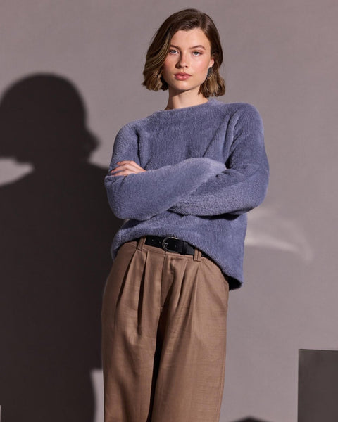 Celina Cozy Jumper - Steel/Blue
