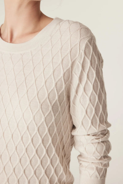The Hampden Merino Jumper - Antique White