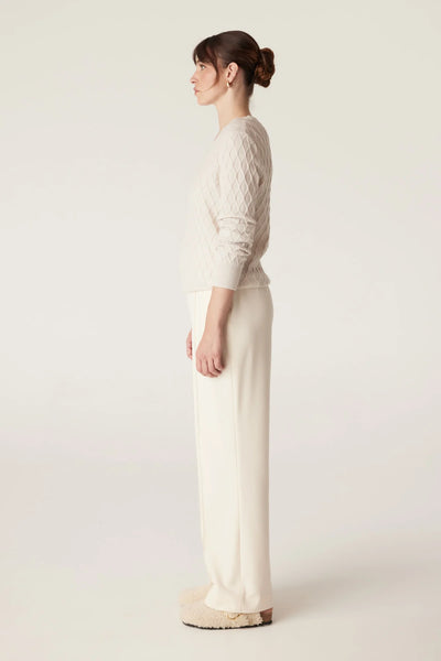 The Hampden Merino Jumper - Antique White