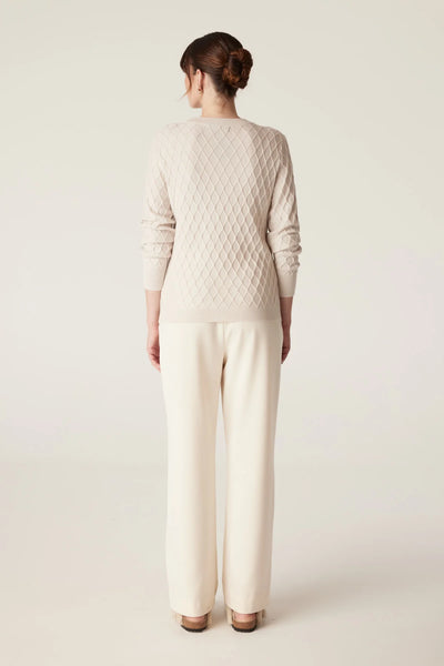 The Hampden Merino Jumper - Antique White