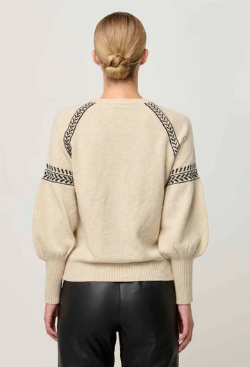 Luna Merino Wool Knit Top - Blanca