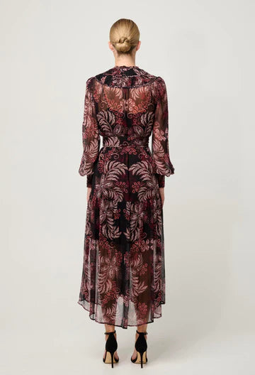 Solana Viscose Chiffon Midi Dress - Torera Rosa  et seQ fashion