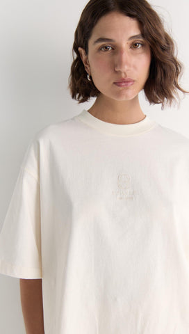 Staple Embroidered Logo Tee - White