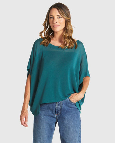 Irises Knit - Teal Green