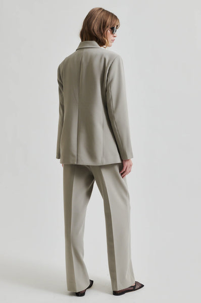Evie Straight Leg Pant - Elephant Skin