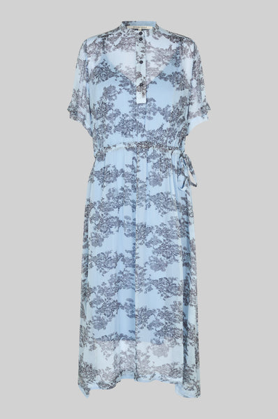 Make Printed Dress - Cashmere Blue