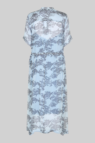 Make Printed Dress - Cashmere Blue