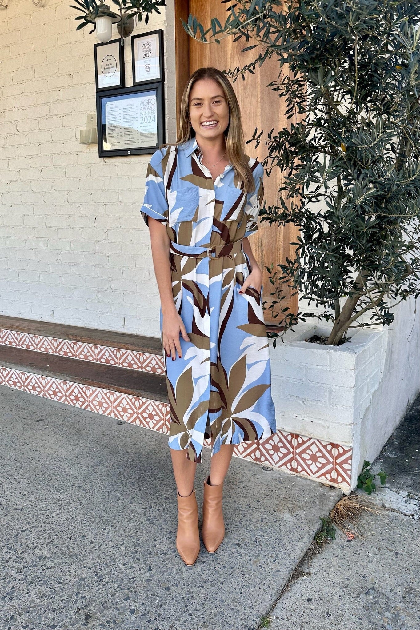 Maeve Midi Shirt Dress - Resort/Floral