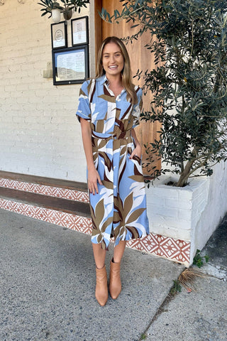 Maeve Midi Shirt Dress - Resort/Floral