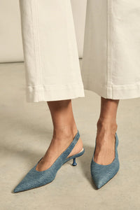 Favour Heel - Denim