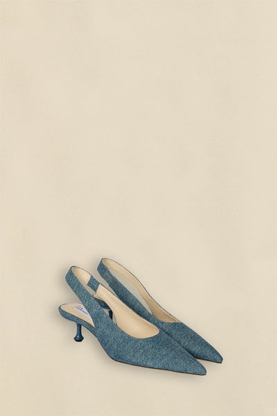 Favour Heel - Denim