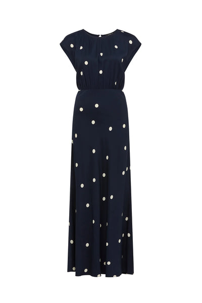Muse Dress - Navy Spot