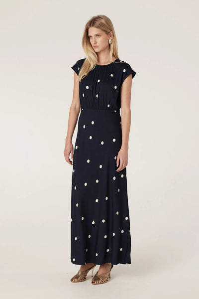 Muse Dress - Navy Spot