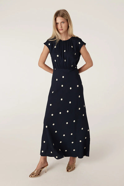 Muse Dress - Navy Spot