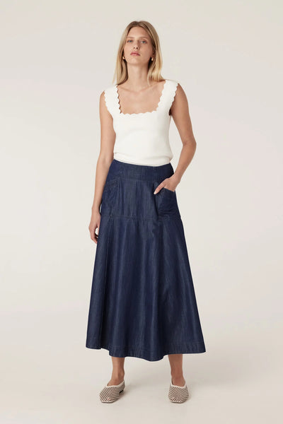 Bay Skirt - Indigo
