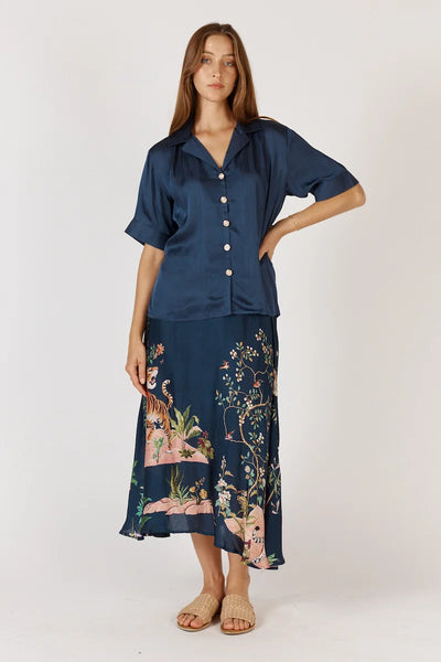 Georgia Shirt - Navy