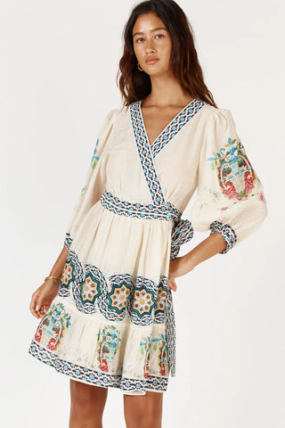 Garcia Wrap Dress - Cream