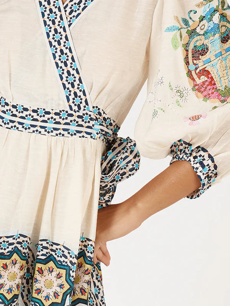 Garcia Wrap Dress - Cream