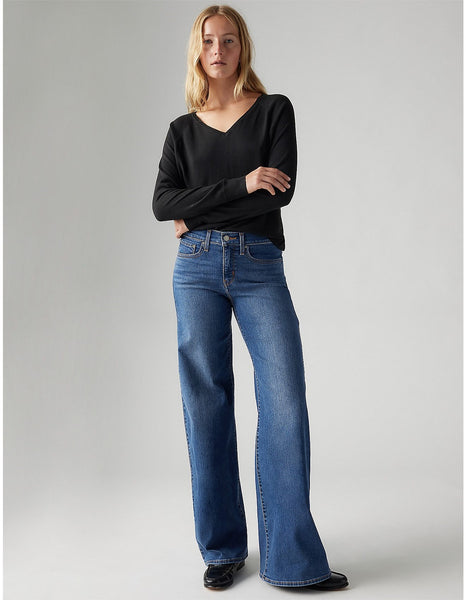 Shaping Wide Leg Jean - Clever Girl