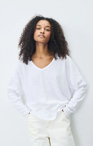 Femme Long Sleeve Tee - White