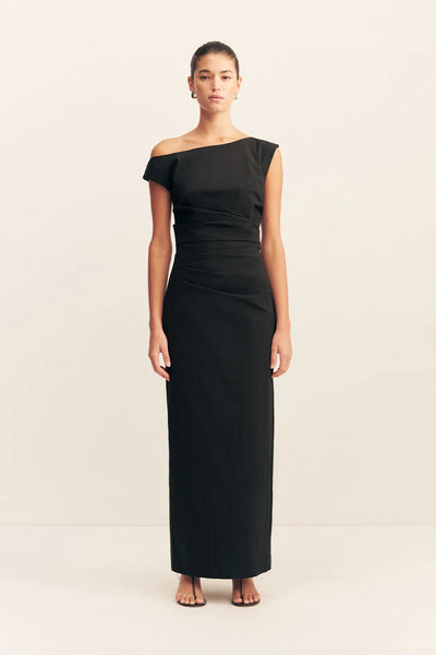 Campbell Off Shoulder Maxi Dress - Black