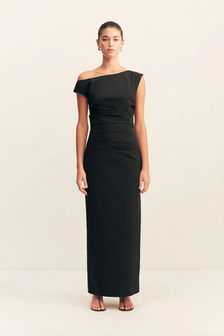Campbell Off Shoulder Maxi Dress - Black