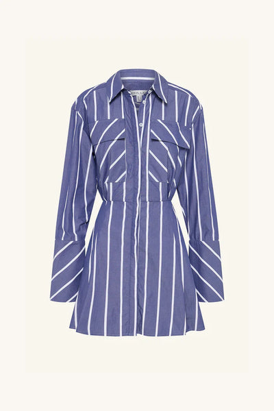 Cambridge Shirt Mini Dress - Chambray Blanc