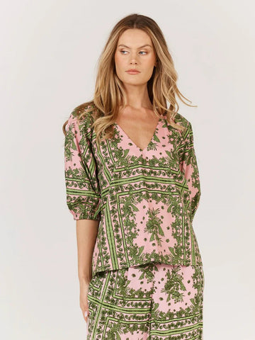 Dominica Top - Paisley - Multi
