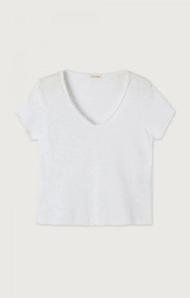 Femme Sonoma V Neck Tee - White