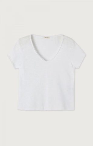 Femme Sonoma V Neck Tee - White
