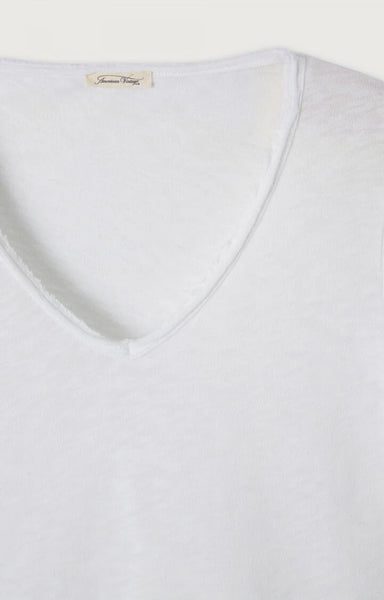 Femme Sonoma V Neck Tee - White