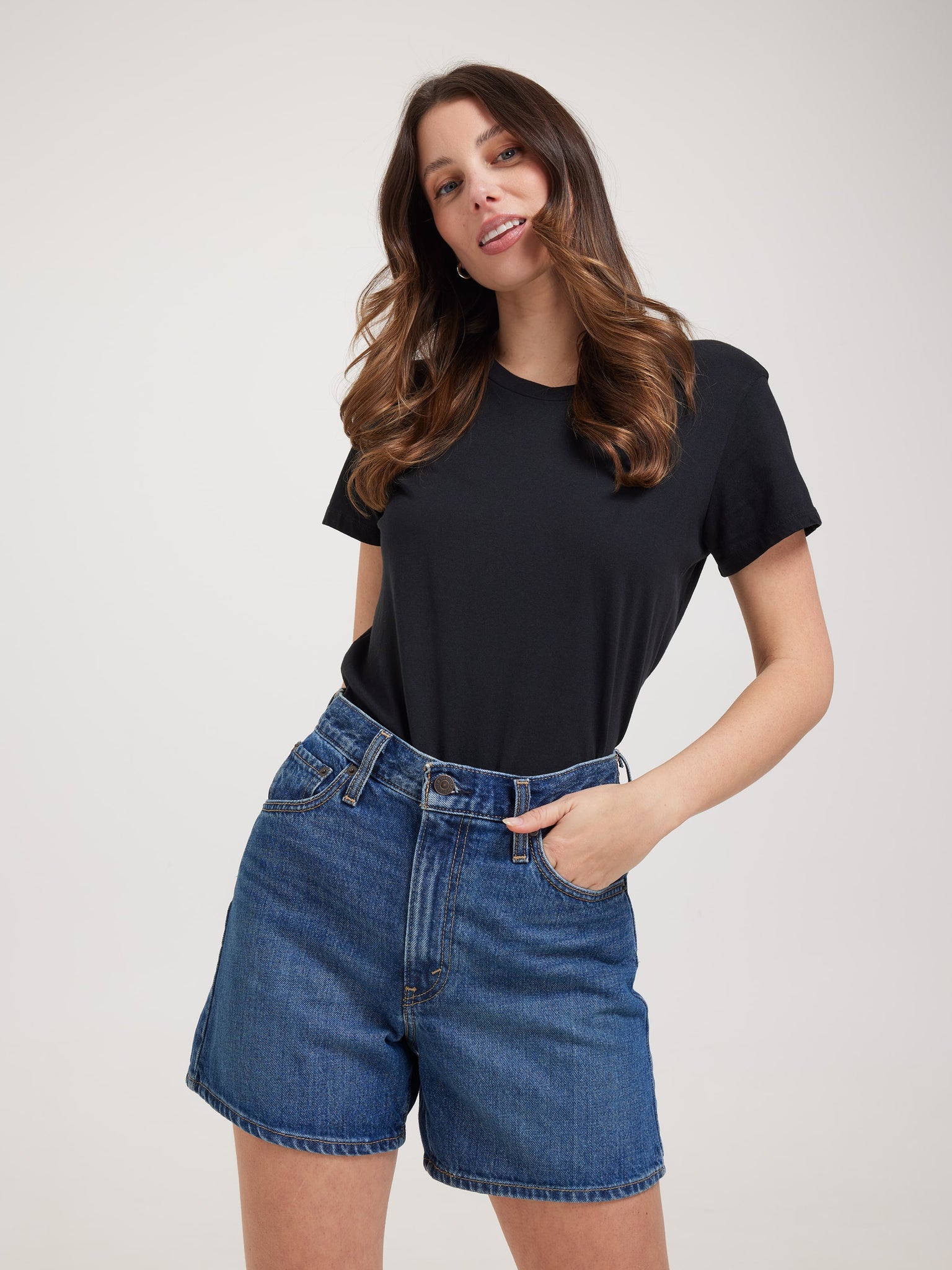 Cinch Mid-Thigh Short - Cookie Crunch