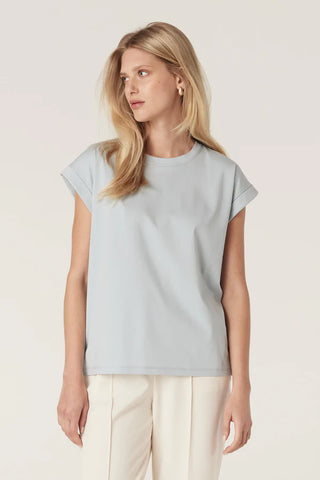 Pima Tee - Dusty Blue