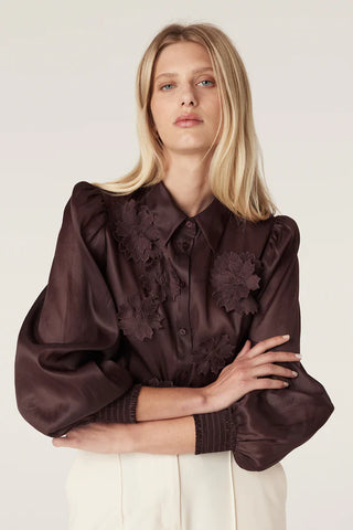 Mirage Blouse - Raisin