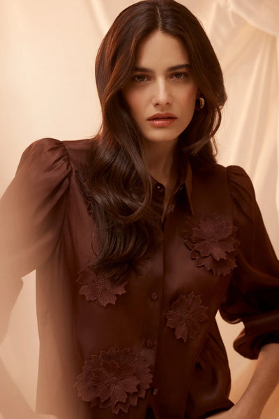 Mirage Blouse - Raisin