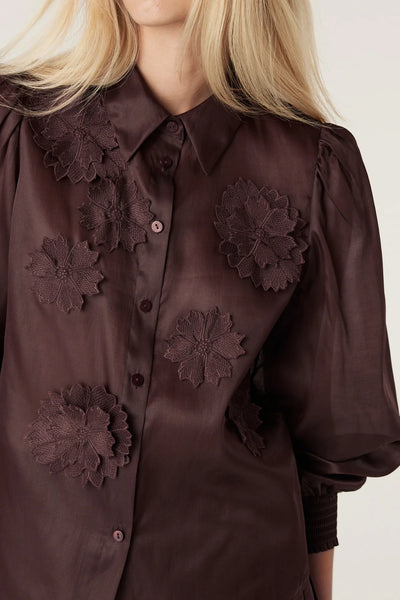 Mirage Blouse - Raisin